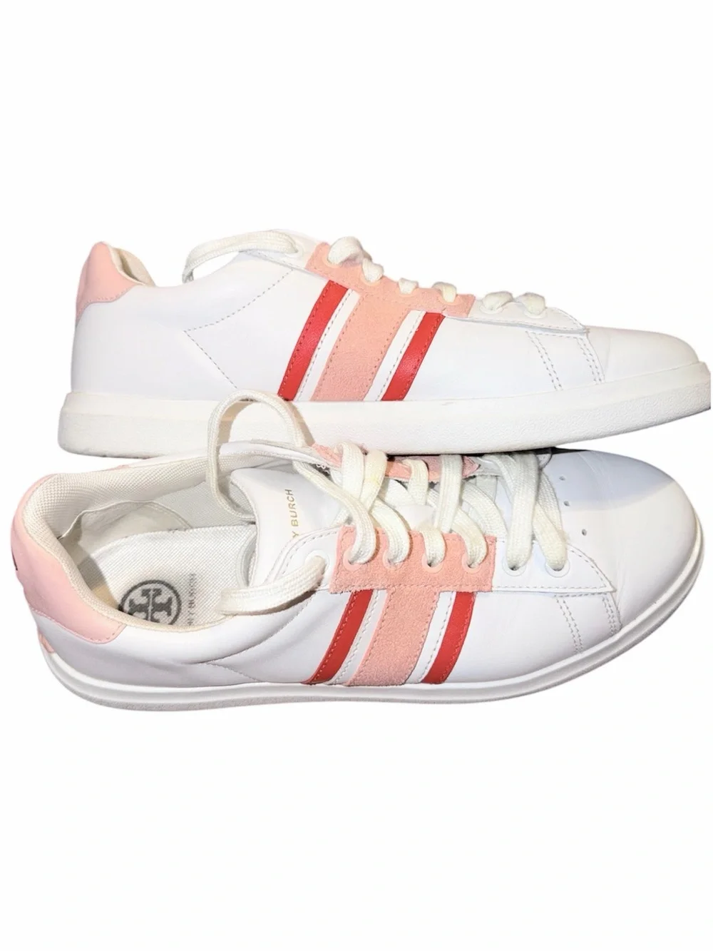 Tory Burch Howell T-Saddle Court Sneakers Size 9.5